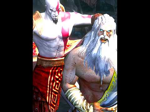 God of war 2 kratos vs Zeus fight Best moment ever #shorts #youtubeshorts