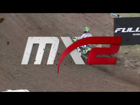 Dylan Ferrandis passes Conrad Mewse FULLBACK MXGP of Great Britain MX2 Race 1 - motocross