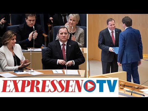 Här röstas Stefan Löfven fram som statsminister