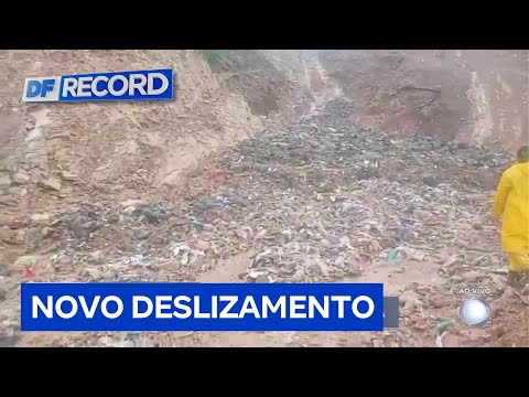 Novo desmoronamento no lixão de Padre Bernardo (GO) causa contaminação do córrego | DF Record
