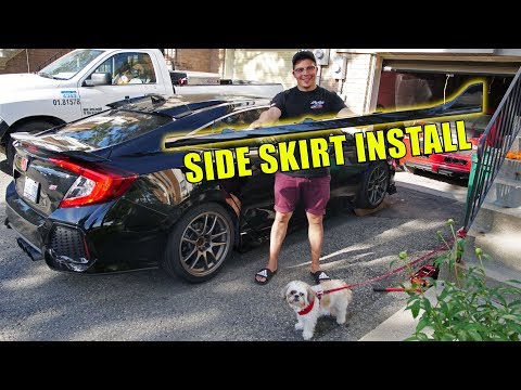 2018 Honda Civic Si - Type R Style Side Skirts Install (10th Gen Civic)