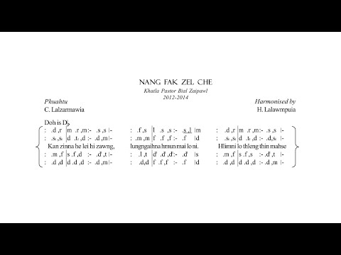Nang fak zel che (SATB) | Khatla Pastor Bial Zaipawl