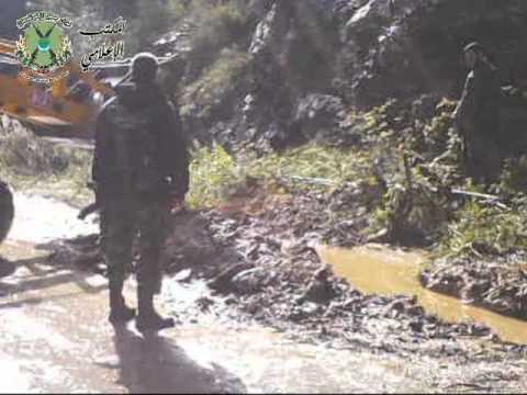 إصلاح الطرقات في قرى جبل التركمان لتأمين عبور المدنيين من قبل لواء جبل التركمان