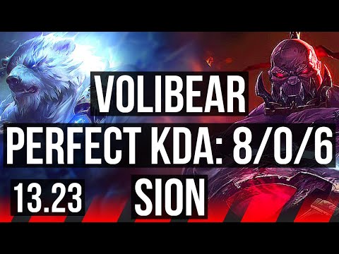 VOLI vs SION (TOP) | 8/0/6, Legendary | BR Master | 13.23
