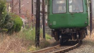 preview picture of video '青ガエル 熊本科 Frog Train Kumamoto'