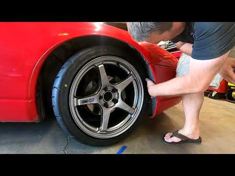 300ZX - Enkei TS-5 wheels - Test fit and install