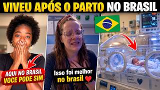 GRINGA SE EMOCIONA AO REVELAR O QUE ACONTECEU APÓS DAR À LUZ NO BRASIL