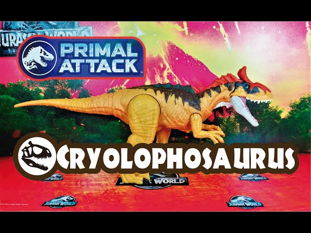 Vídeo relacionado con Mattel Jurassic World Rugido Salvaje Criolofosaurio Figura de acción de Dinosaurio con Sonidos, ataques y Luces; escanea el código para Disfrutar del Juego Digital, JKL80
