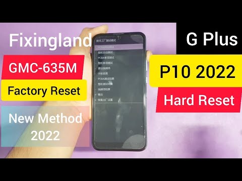 Hard Reset / G Plus P10 2022 ( GMC-635M) Hard Reset & Unlock Pattern / New Method 2022