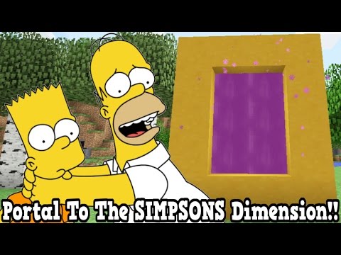 SmoothMarky - Minecraft How To Make A Portal To The Simpsons Dimension - The Simpsons Dimension Showcase!!!