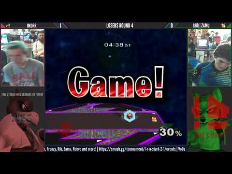 L R A Start #2 [Melee] IMDRR (Falco) vs Zamu (Fox) LR4