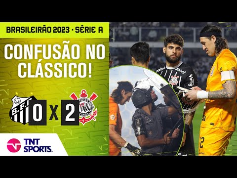 TORCIDA ATIRA ROJÕES EM CAMPO APÓS CORINTHIANS VENCER O SANTOS NA VILA! | SANTOS 0 X 2 CORINTHIANS