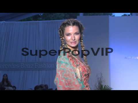 Models walking the runway at  Aqua Di Lara - Mercedes-Ben...