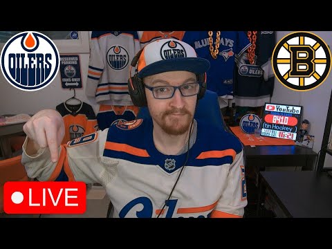EDMONTON OILERS VS BOSTON BRUINS LIVE | OILERS FAN REACTION & COMMENTARY
