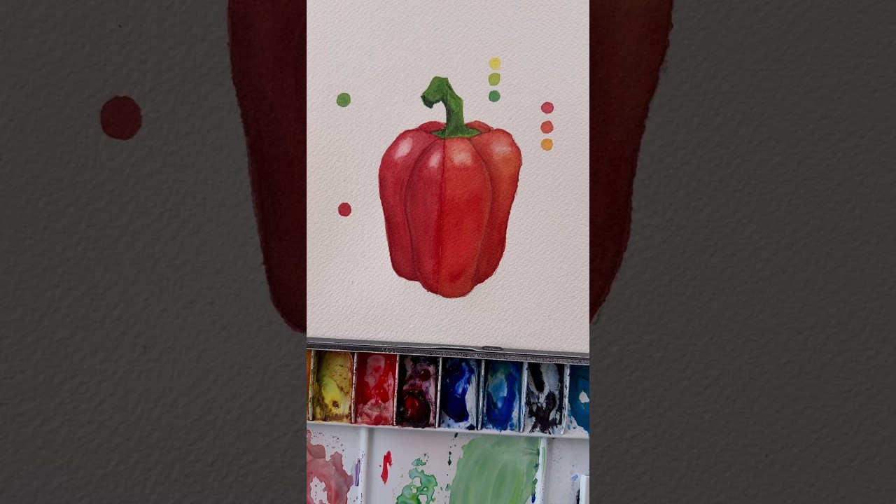 Analogous colors are any 3 colors next to each other on the color wheel #watercolorpainting #art