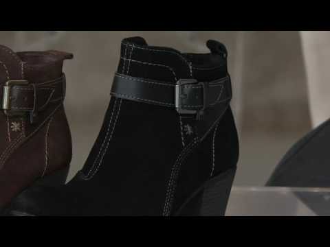 Earth Origins Suede Ankle Boots w/ Buckle Detail - Kaia on QVC