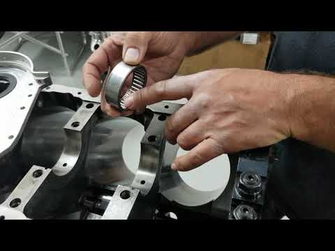 Big Block Chevrolet engine build. Roller cam bearings.