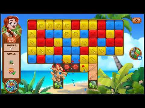 Lost Island Blast Adventure Level 1457 - NO BOOSTERS 🏝️ | SKILLGAMING ✔️