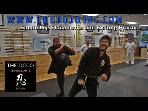 Subtle Leg Placement Defenses and Kicking Practice at The Dojo Martial Arts