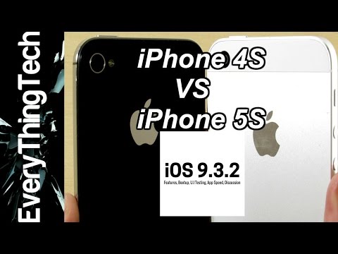 iPhone 4S iOS 9.3.2 VS iPhone 5S iOS 9.3.2