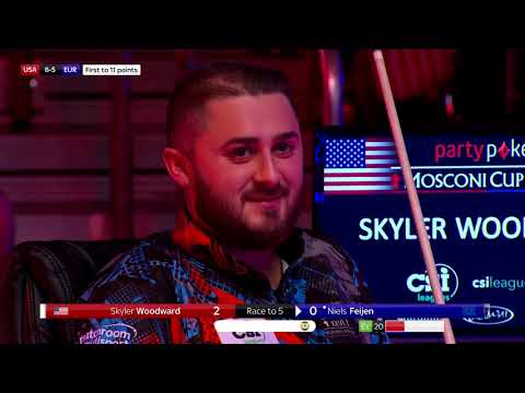 Skyler Woodward vs Niels Feijen | Day Three | 2019 Mosconi Cup