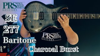 Video thumbnail for PRS SE 277 Baritone Charcoal Burst! by Mark London