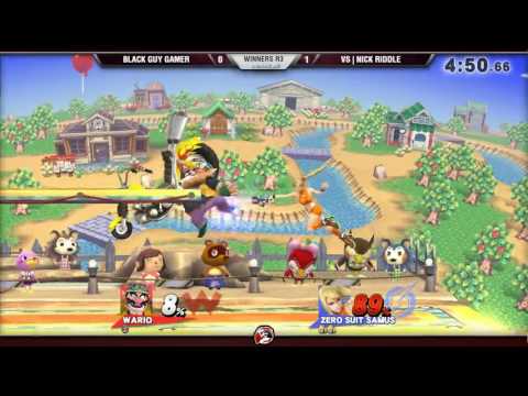 VS Weekly 4/6/17 - Winners R3 - BlackGuyGamer (Wario) vs. NickRiddle (ZSS) - Smash 4