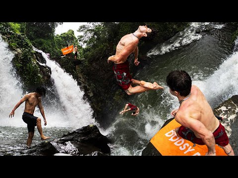 Death Diving Bali's Most Famous Waterfall