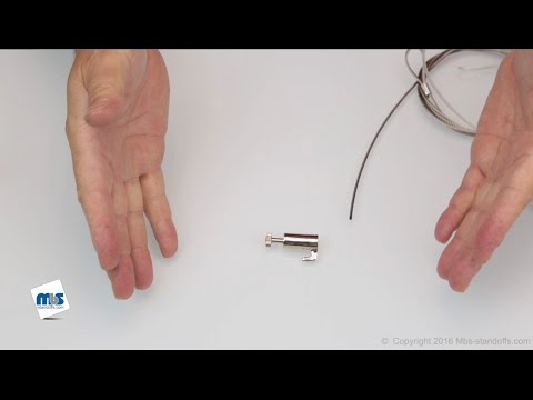 Self-Gripping Barrel Hook ''Nickel Plating'' Finish (For Cable Diameter 0.06'' to 0.08'')