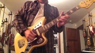 Video thumbnail for 1966 Fender Jaguar Olympic White by hiwattbob