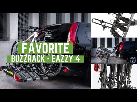 🚲🚙Buzzrack | Eazzy 4 | Porte-vélo Pliable sur attelage | 4 vélos
