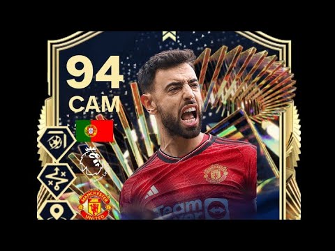 94 Bruno Fernandes TOTS LiveCards TeamOfTheseason ManchesterUnited PlayerReview UltimateTeam EA FC24
