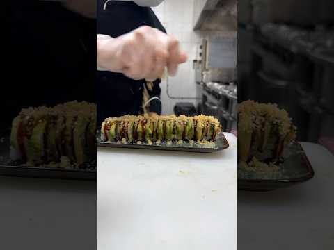 How to make simple dragon roll sushi