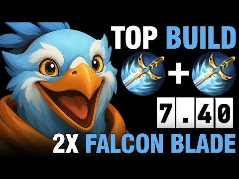 KEZ MID with DOUBLE FALCON BLADE | New Build | Dota 2 Patch 7.40