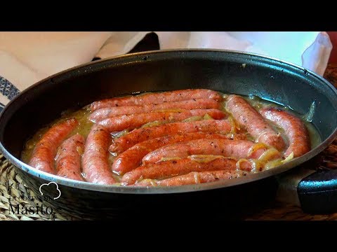 Salchichas al vino o salchichas en salsa, muy faciles, ricas y baratas ¡Compruebalo!