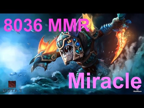 Dota 2   Miracle  8036MMR TOP 1 MMR IN THE WORLD Plays Slark   Ranked Match Gameplay!