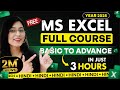 MS Excel Full Course In Hindi Basic To Advanced Learn Excel In Just 3 Hours