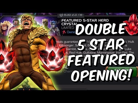 Double 5 Star Featured Crystal Opening! - Free To Play - Marvel Contest Of Champions