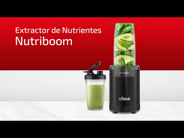 Vídeo relacionado con Ninja Slim Batidora de vaso para smoothies, 700 W, 2 vasos de 470 ml con tapa con boquilla, batidora individual, tritura hielo y fruta congelada, en plateado y negro, QB3001EUS