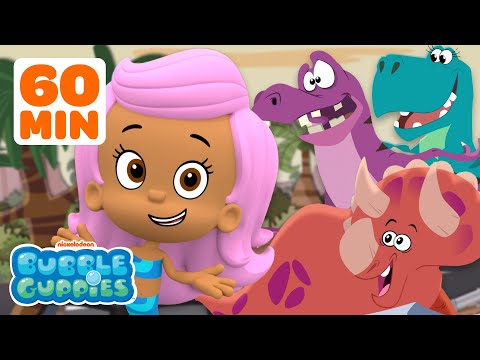 60 MINUTES of Dinosaurs! 🦖 | Bubble Guppies | Nick Jr.