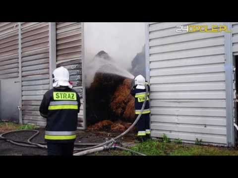 Ogromny pożar słomy w hali magazynowej [www.24opole.pl]