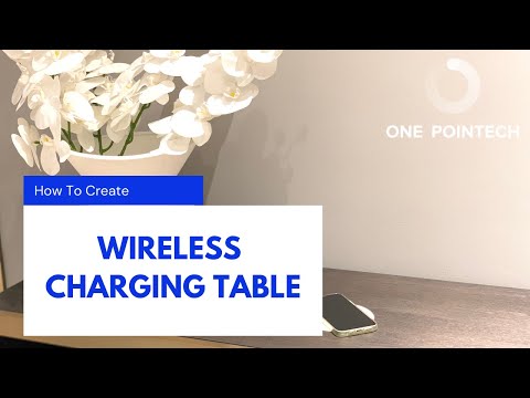 How to Make A Wireless Charging Table in 2 Minutes (without any cutting)