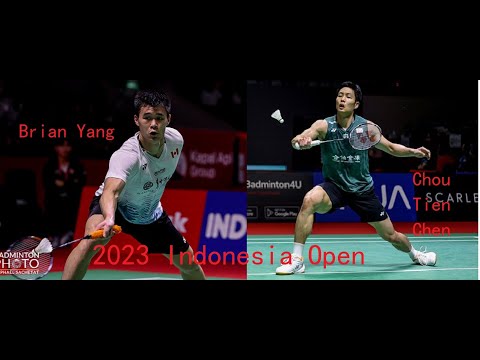 Brian Yang (CAN) vs Chou Tien Chen (TPE) | R16 | 2023 Indonesia Open