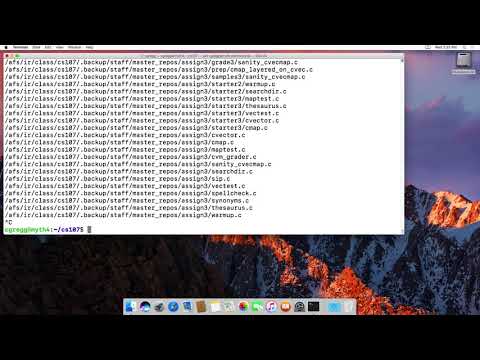 The find command on linux