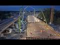 Builders In Action 40 New Bridges On The Highway Two Day Concreting Of 1800 M3 With Subtitles