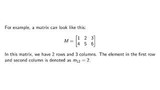 Foundations of Matrix Magic: Introduction to Matrices