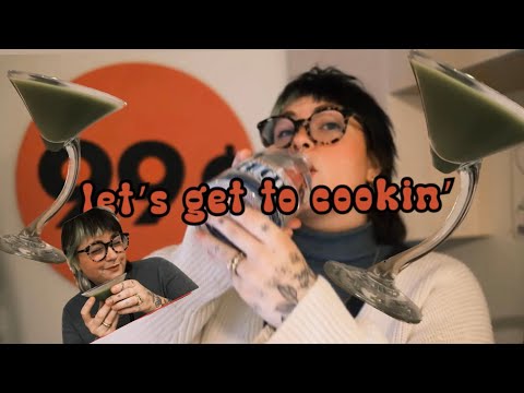 TRYING TIKTOK COCKTAILS // matcha martini // Christmas cocktail// VLOGMAS EP. 5