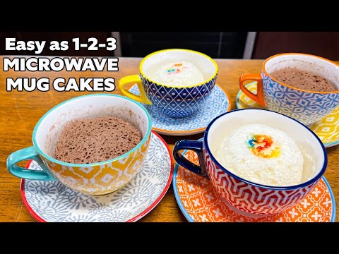 EASY AS 1 2 3 MICROWAVE MUG CAKES, 2 Ingredient Dessert Recipe