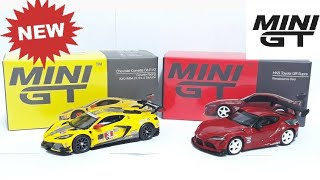 Unboxing The NEW Corvette C8.R from Mini GT and the latest release of the HKS GR Supra