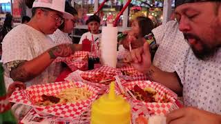 The Heart Attack Grill Las Vegas Family Fun Mukbang, 8 year old fears spanking